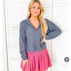 Waffle Knit Top